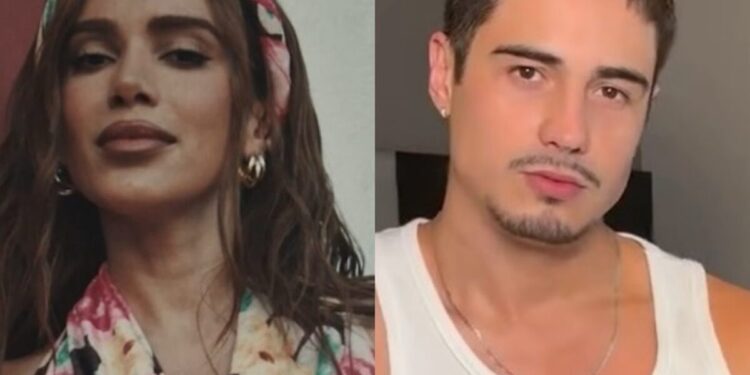 Anitta e Danilo Mesquita são flagrados ao beijos em bar do Rio