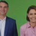 Após guerra pública, Michelle e Flávio Bolsonaro selam trégua em vídeo de campanha