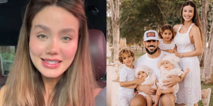 Biah Rodrigues, esposa de Sorocaba, tranquiliza fãs após cirurgia da filha