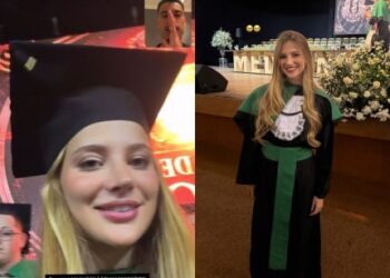 Esposa de Martinelli, da Seleção, celebra formatura em medicina e agradece apoio do jogador