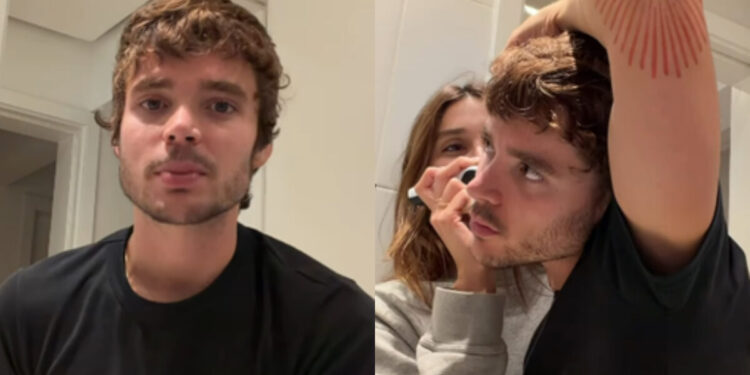 João Lucas raspa barba com ajuda de Sasha para viver Percy Jackson