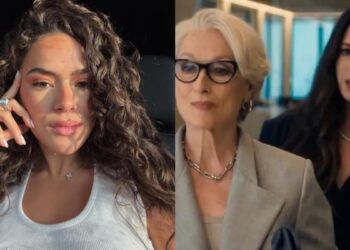 Maisa descobre que aparece em “O Diabo Veste Prada 2” e mostra momento: “Me achei no fundo”; assista Foto: Reprodução/Instagram; 20th Century Studios