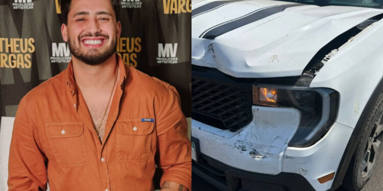 Matheus Vargas, filho de Leonardo, acalma fãs após acidente de carro