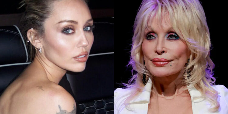 Miley Cyrus lamenta morte de Dolly Parton e faz homenagem à madrinha