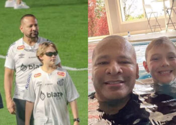 Neymar Pai se declara e faz homenagem no aniversário de Davi Lucca