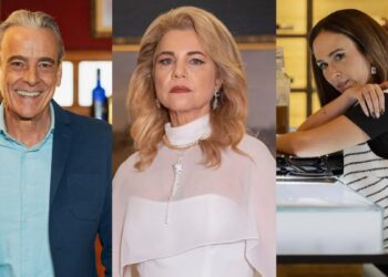 Quem Ama Cuida: Ulisses revela segredo sobre o pai misterioso de Brigitte (Foto: Globo/ Manoella Mello/ Beatriz Damy/ Fábio Rocha)
