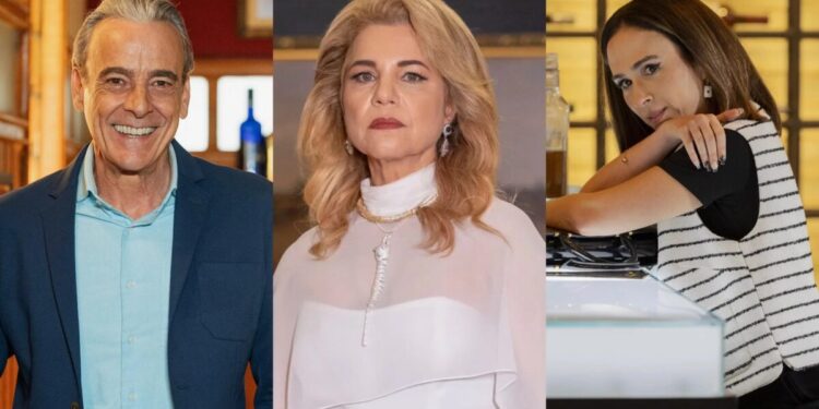 Quem Ama Cuida: Ulisses revela segredo sobre o pai misterioso de Brigitte (Foto: Globo/ Manoella Mello/ Beatriz Damy/ Fábio Rocha)