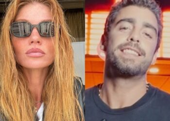 Após separação, Cintia Dicker posa de topless na web e Pedro Scooby reage