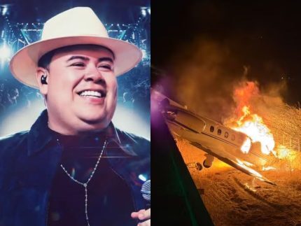 Avião com cantor Rey Vaqueiro sofre acidente durante pouso e pega fogo no RN