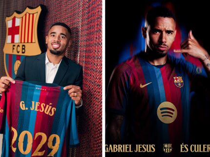 Barcelona anuncia a contratação de Gabriel Jesus