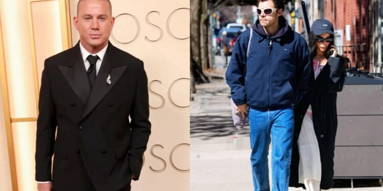 Channing Tatum se pronuncia após rumores de que teria conta fake para atacar Zoë Kravitz e o noivo, Harry Styles Channing Tatum, Zoë Kravitz e Harry Styles (Foto: Getty)