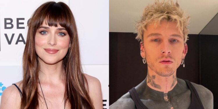 Dakota Johnson e Machine Gun Kelly despertam rumores de romance após serem vistos juntos em NY; veja fotos Dakota Johnson e Machine Gun Kelly despertam rumores de romance após serem vistos juntos em NY; veja fotos