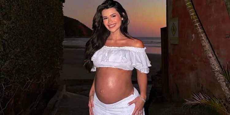 Franciny Ehlke detalha mudanças no corpo durante 1ª gestação e mostra antes e depois; assista Foto: Reprodução/Instagram