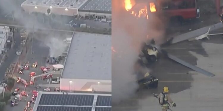 Helicóptero de reportagem da NBC cai durante cobertura de acidente em Los Angeles e deixa três mortos Helicóptero de reportagem da NBC cai durante cobertura de acidente em Los Angeles e deixa três mortos