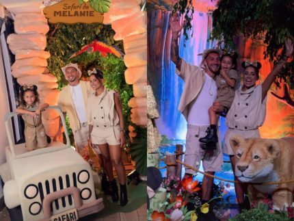 Loma celebra 4 anos da filha com festão após anunciar noivado
