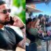 Melhor amigo de Zé Felipe surge com morena em quiosque no Leblon