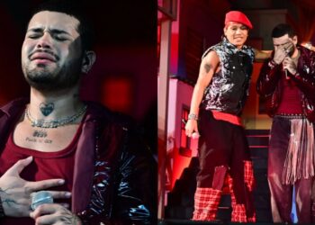 Participante do ‘Estrelas da Casa’ esquece letra no Rock in Rio, chora e é consolado por Belo; assista Foto: Leo Franco/AgNews